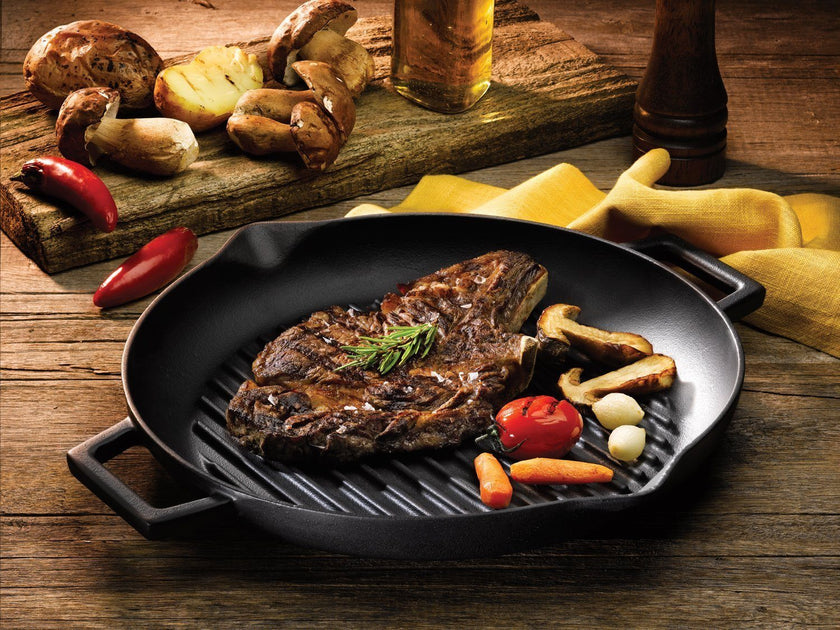 Grill Pan Fry Steak Cast Iron Grill Pan Cast Iron Steak Stove Top