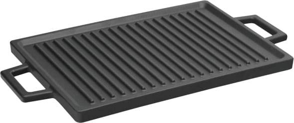 ENAMELED CAST IRON REVERSIBLE GRILL & GRIDDLE PLATE W/ HANDLES - 22 x 30 CM  -8.7 x 12.6"-Lava Canada