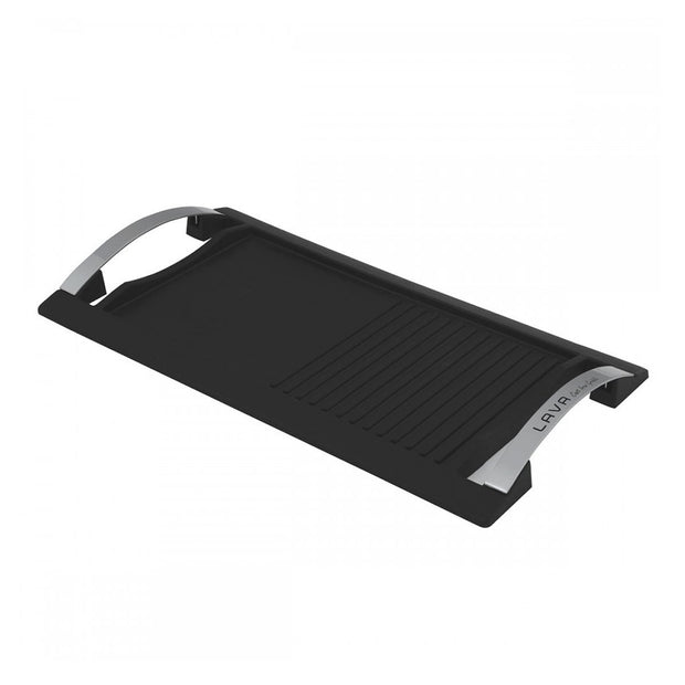 ENAMELED CAST IRON GRILL/GRIDDLE TRAY W/ S. STEEL HANDLES - 48 x 26 CM / 18.9 x 10.2"-Lava Canada